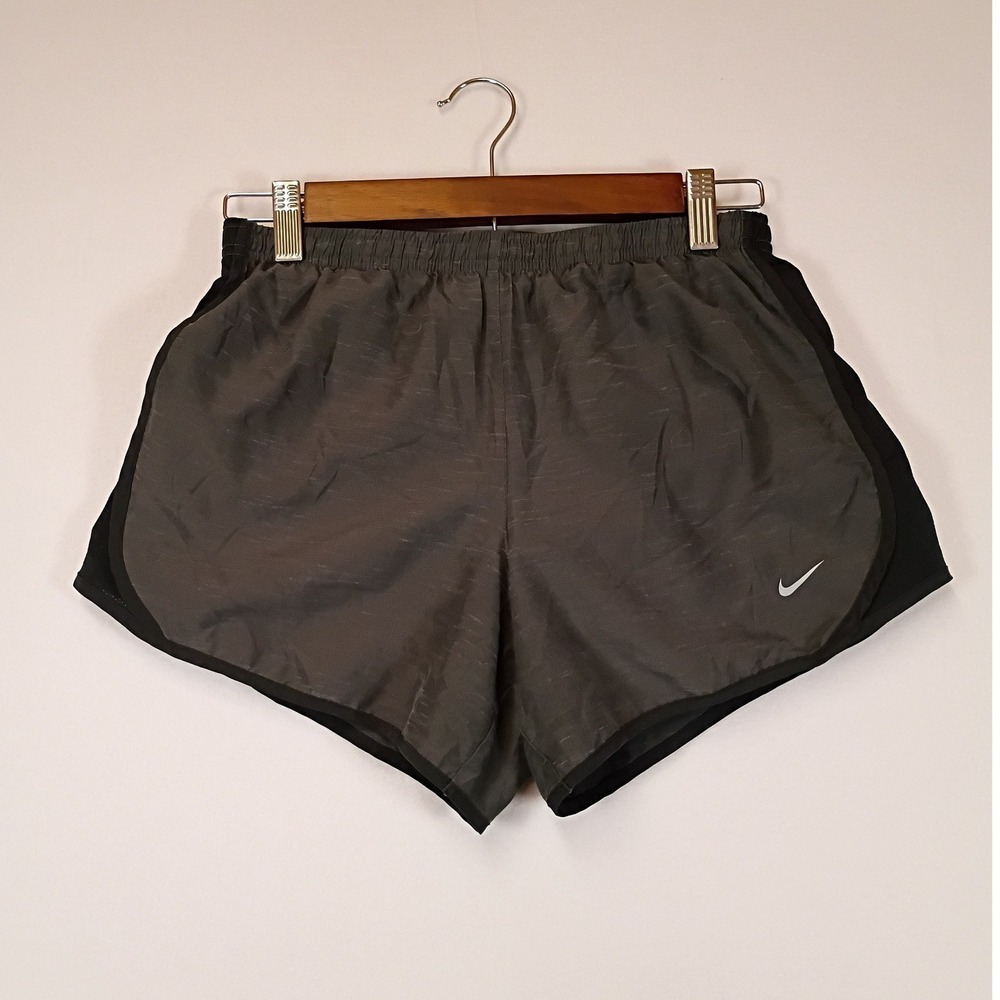 Athletic Nike Women XL Gray Dri-FIT Running Shorts Heathered Training Activewear